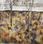 Egon Schiele Winter Trees oil painting picture wholesale